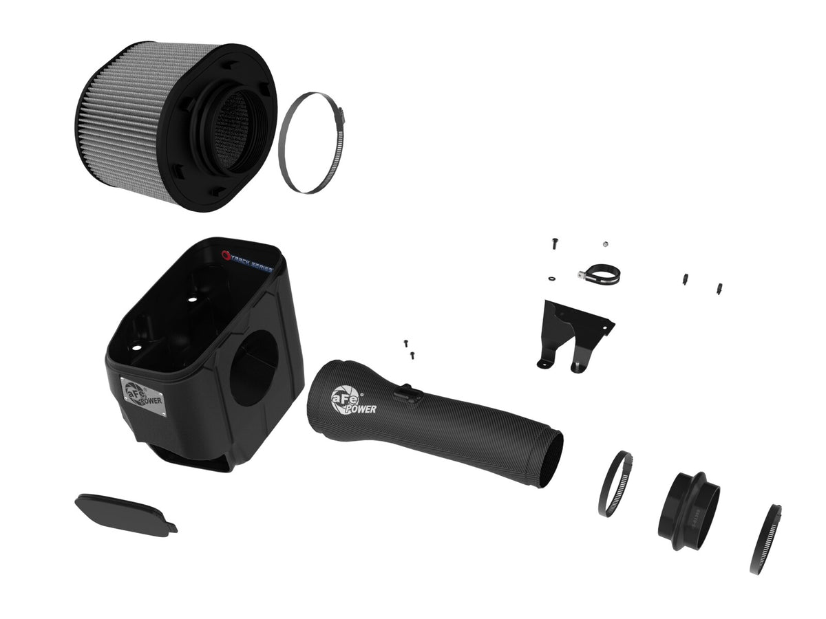 Track Series Carbon Fiber Intake System w/ Pro Dry S Filter Ram 1500 Rho 25-26 L6-3.0L (tt) aFe Power-1
