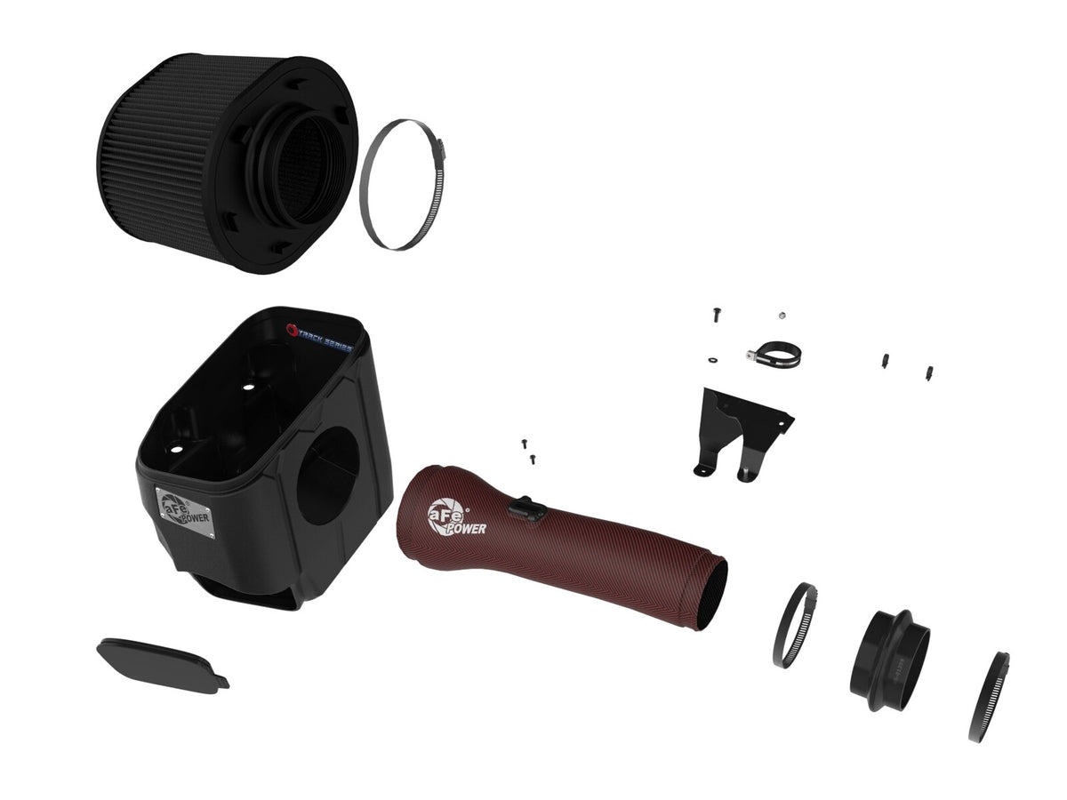 Track Series Red Kevlar/Carbon Fiber Intake System w Pro 5R Filter Black Ram 1500 Rho 25-26 L6-3.0L (tt) aFe Power-1