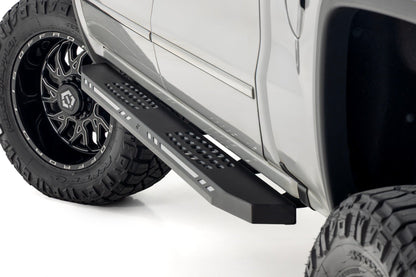AC2 Running Boards Amber/White Crew Cab Silverado/Sierra 1500 (07-18) Rough Country-2