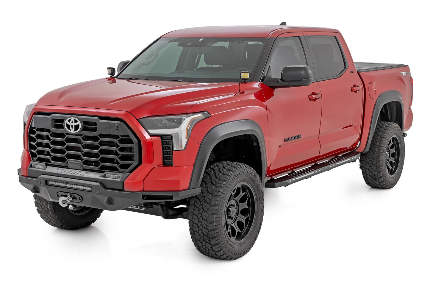 AC2 Running Boards Amber/White CrewMax Toyota Tundra 2WD/4WD (22-26) Rough Country-3