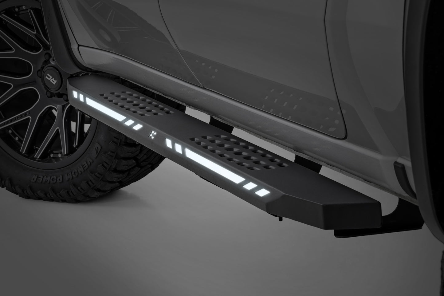 AC2 Running Boards Amber/White Crew Cab Ram 1500/2500/3500 2WD/4WD (2010-2025 & Classic) Rough Country