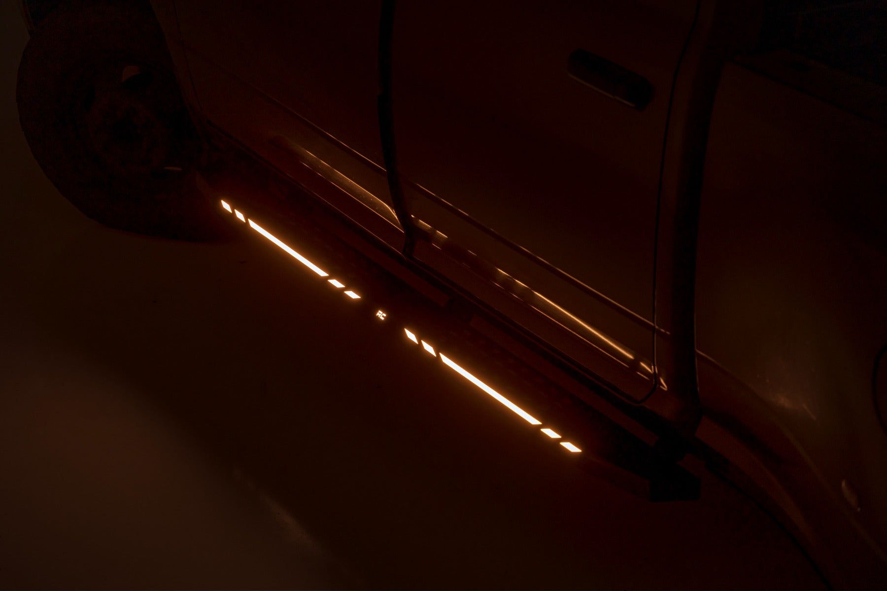 AC2 Running Boards Amber/White Crew Cab Ram 1500/2500/3500 2WD/4WD (2010-2025 & Classic) Rough Country-3