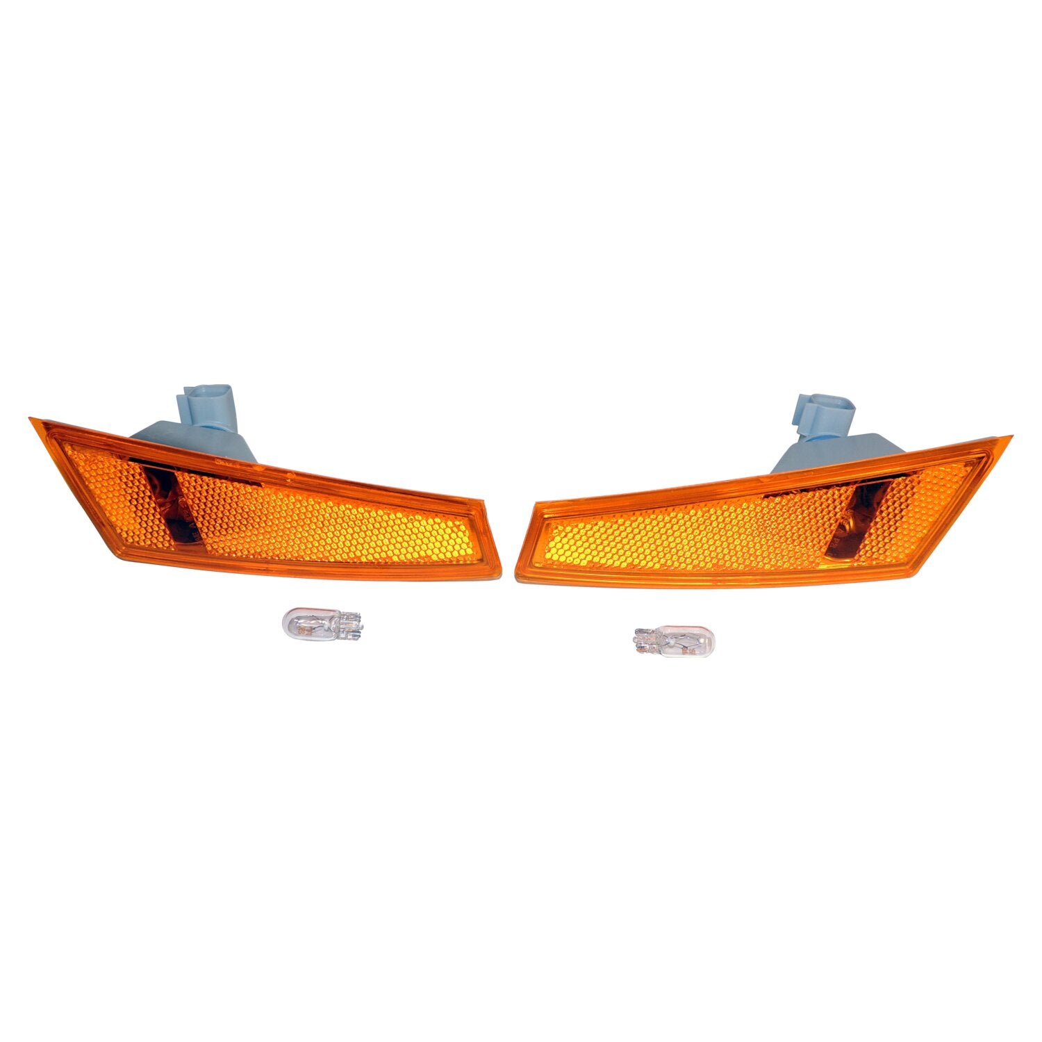 Front Side Marker Light Set for 08-12 Jeep KK Liberty, Incl. Bulbs & Connectors Crown Automotive