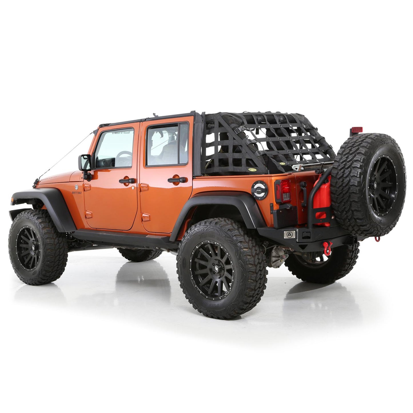 C - res 2 HD Trail Net Dia Black 2in Web 07-18 Wrangler JK 2 Door Smittybilt