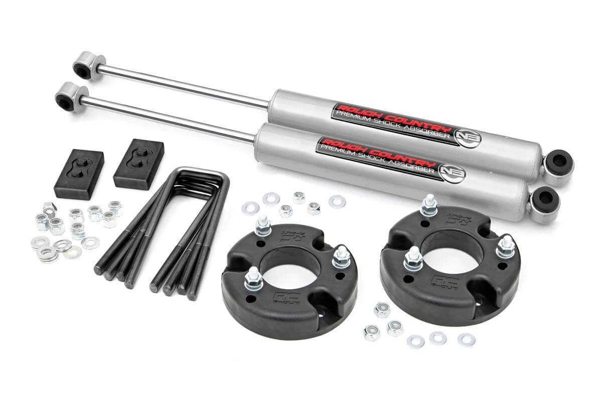 Rough Country 2.0 Inch Ford Leveling Kit w/N3 Shocks For 2021 F-150 Rough Country