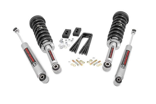 Rough Country 2.0 Inch Ford Leveling Kit w/N3 Struts and Shocks For 2021 F-150 Rough Country