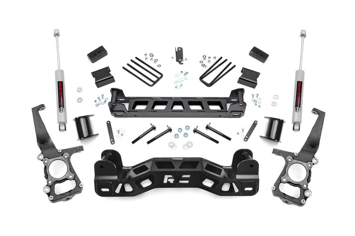 Rough Country 4 Inch Suspension Lift Kit 11-14 F-150 Rough Country