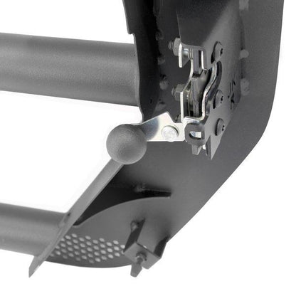 Trailline Tube Door Front Textured Black For 2007-2018 Jeep Wrangler JK Go Rhino-5