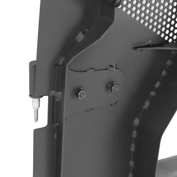 Trailline Tube Door Front Textured Black For 2007-2018 Jeep Wrangler JK Go Rhino-6