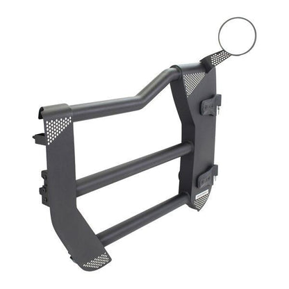 Trailline Tube Door Front Textured Black For 2007-2018 Jeep Wrangler JK Go Rhino-9
