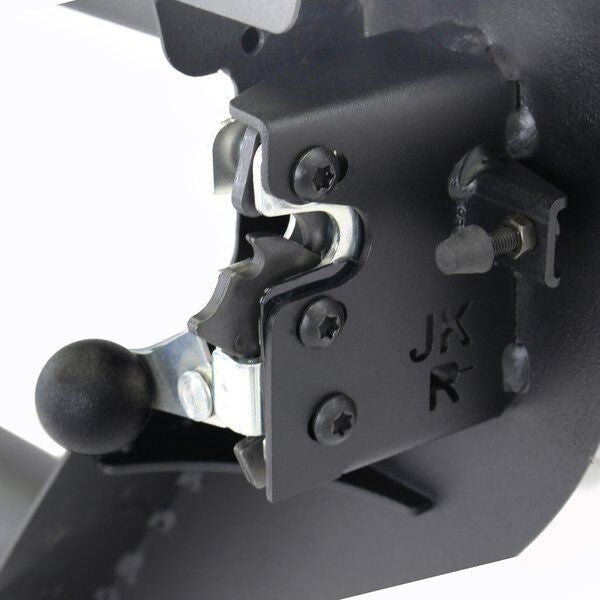 Trailline Tube Door Rear Textured Black For 2007-2018 Jeep Wrangler JK Go Rhino-3