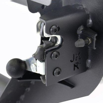 Trailline Tube Door Rear Textured Black For 2007-2018 Jeep Wrangler JK Go Rhino-3