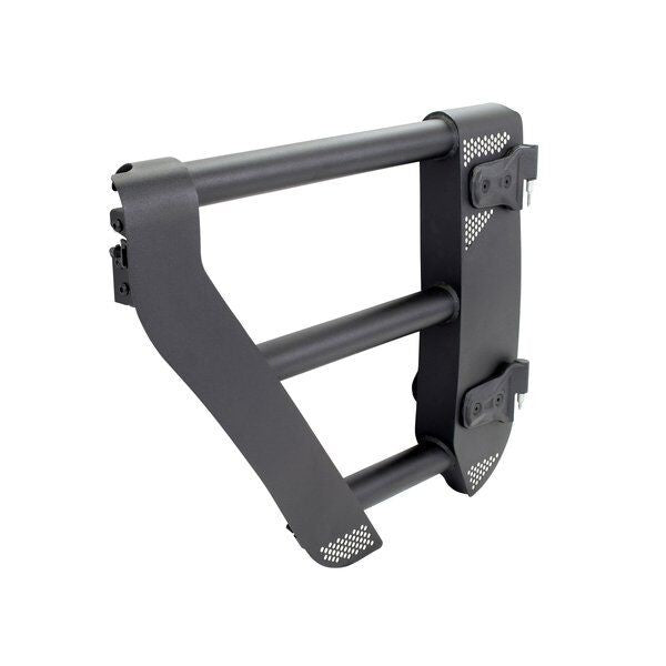 Trailline Tube Door Rear Textured Black For 2007-2018 Jeep Wrangler JK Go Rhino-5