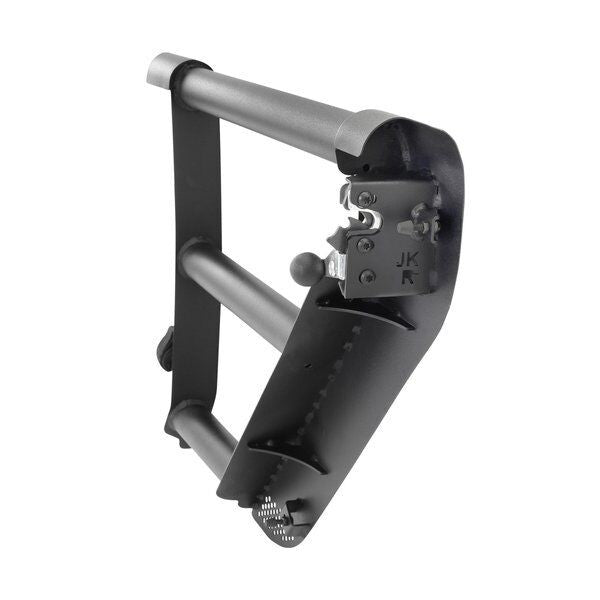 Trailline Tube Door Rear Textured Black For 2007-2018 Jeep Wrangler JK Go Rhino-7