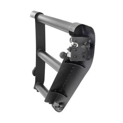 Trailline Tube Door Rear Textured Black For 2007-2018 Jeep Wrangler JK Go Rhino-7