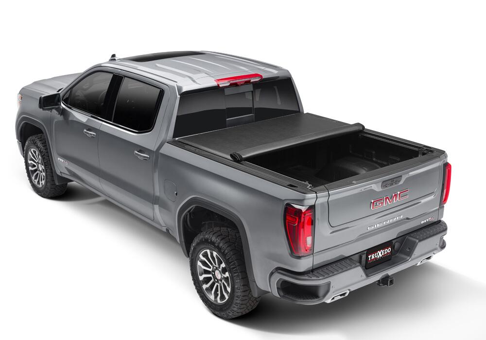 Lo Pro Tonneau Cover Black 2019 (New Body Style)-2026 Silverado/Sierra 1500 6 Foot 7 Inch Bed Truxedo-2