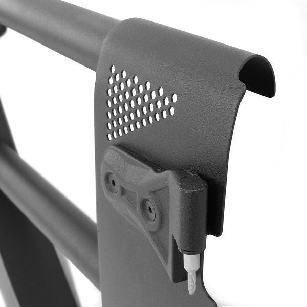 Trailline Tube Door Rear Textured Black 2018-2026 Jeep Wrangler JL 2020-2025 Jeep Gladiator Go Rhino-1