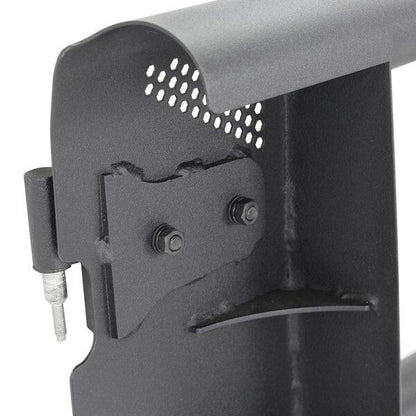 Trailline Tube Door Rear Textured Black 2018-2026 Jeep Wrangler JL 2020-2025 Jeep Gladiator Go Rhino-2