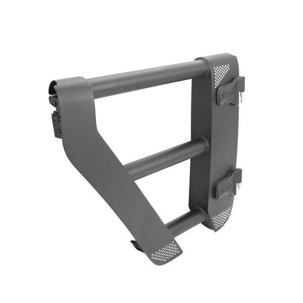 Trailline Tube Door Rear Textured Black 2018-2026 Jeep Wrangler JL 2020-2025 Jeep Gladiator Go Rhino-11