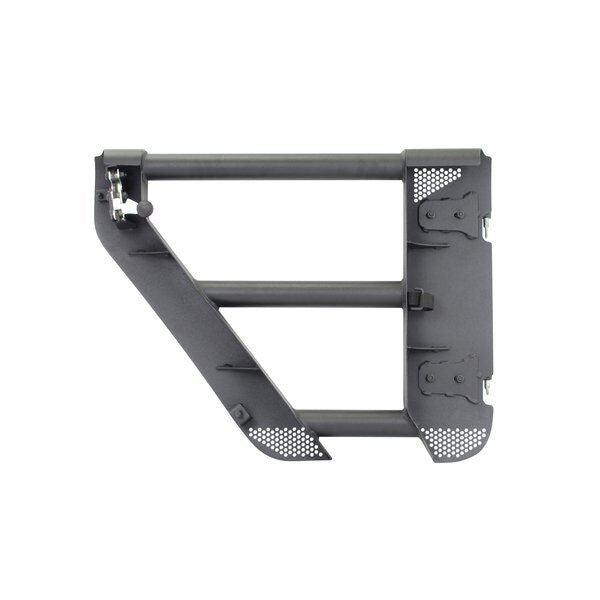 Trailline Tube Door Rear Textured Black 2018-2026 Jeep Wrangler JL 2020-2025 Jeep Gladiator Go Rhino-12