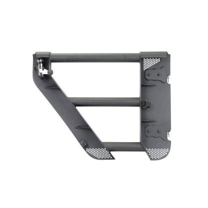 Trailline Tube Door Rear Textured Black 2018-2026 Jeep Wrangler JL 2020-2025 Jeep Gladiator Go Rhino-12