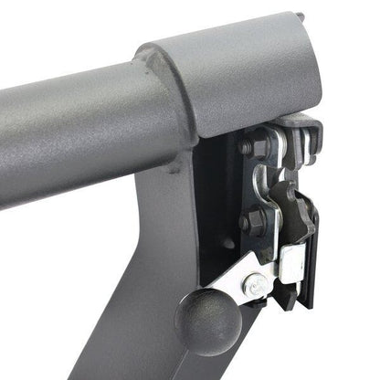 Trailline Tube Door Rear Textured Black 2018-2026 Jeep Wrangler JL 2020-2025 Jeep Gladiator Go Rhino-3