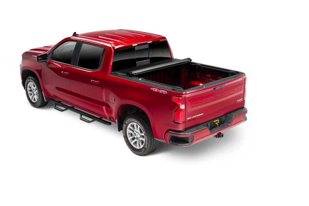 Lo Pro Tonneau Cover Black 2016-2018 (2019 Legacy/Limited) Silverado/Sierra 1500/2016-2019 2500 HD/3500 HD with Sport Bar Truxedo-6
