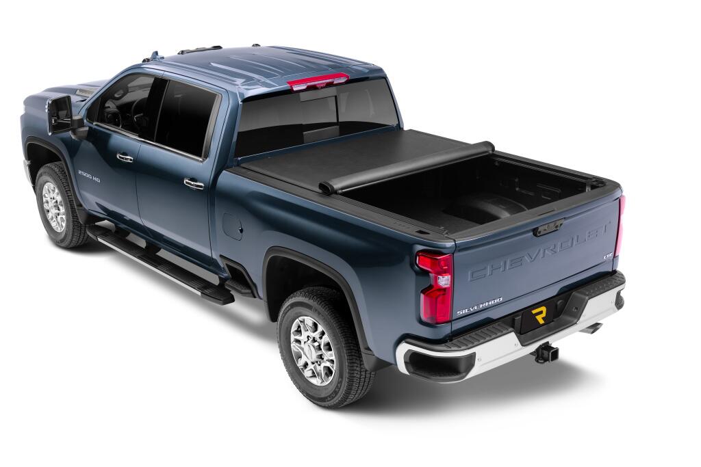 Lo Pro Tonneau Cover Black 2020-2026 Silverado/Sierra 2500 HD/3500 HD 6 Foot 9 Inch Bed with or without MultiPro Tailgate Truxedo-1