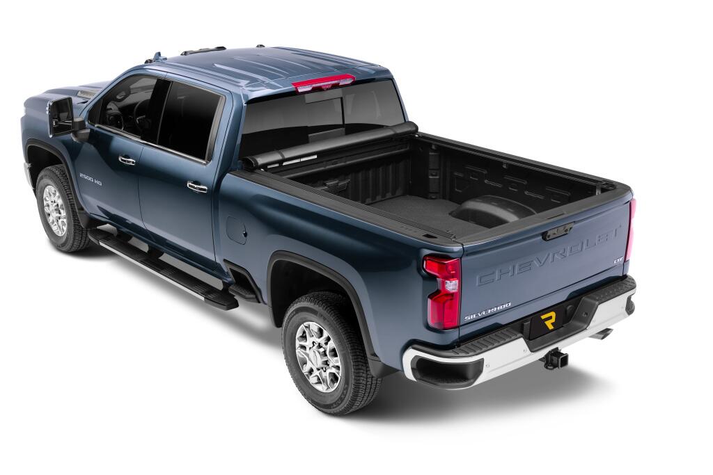 Lo Pro Tonneau Cover Black 2020-2026 Silverado/Sierra 2500 HD/3500 HD 6 Foot 9 Inch Bed with or without MultiPro Tailgate Truxedo-2