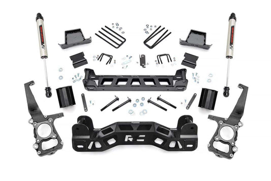 Rough Country 6 Inch Suspension Lift Kit w/V2 Shocks 09-10 F-150 Rough Country