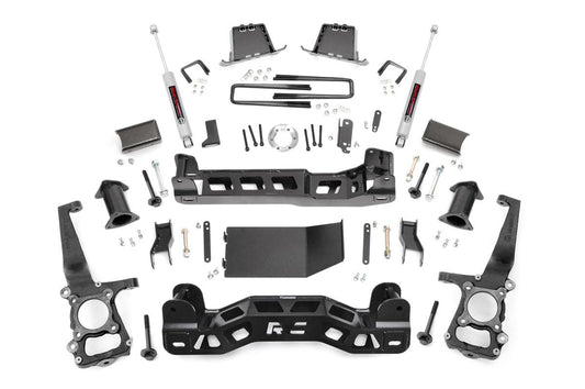 Rough Country 6 Inch Suspension Lift Kit Strut Spacers N3 Shocks 11-14 F-150 4WD Rough Country