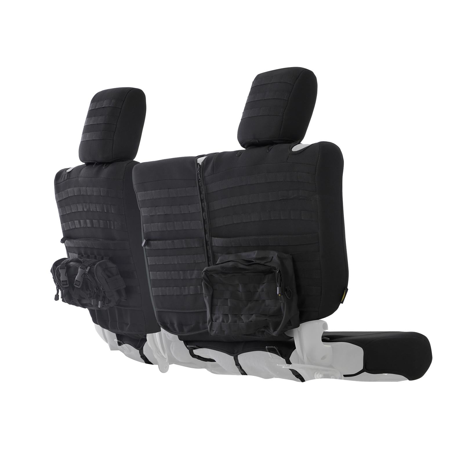 Gear Custom Fit Rear Seat Cover Black 2018-Up Jeep Wrangler 2 Doors Smittybilt