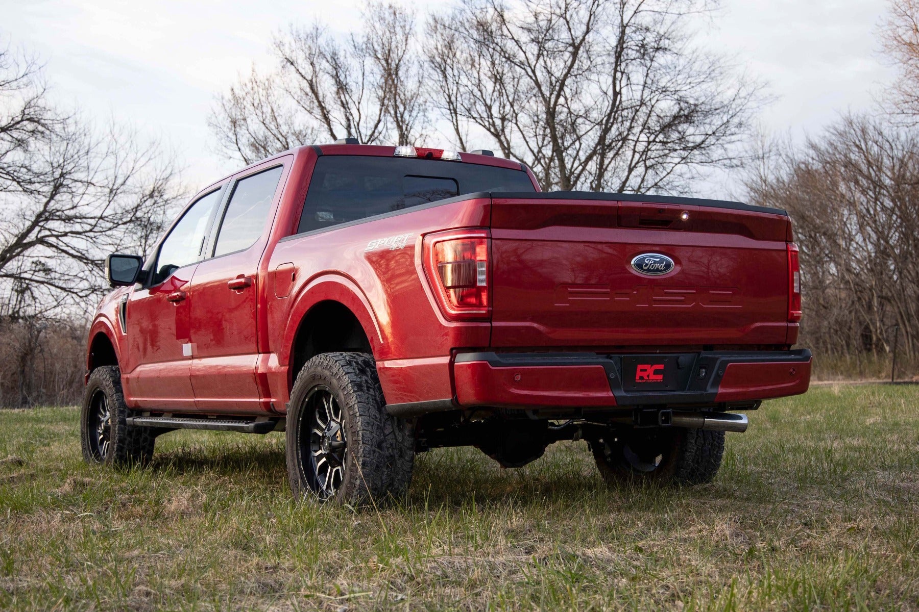 3 Inch Lift Kit Fabbed UCA N3 Struts 2021 Ford F-150 4WD Rough Country-4