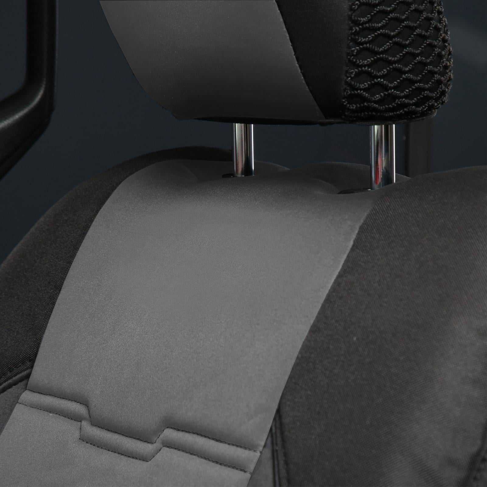 Gen2 Neoprene Front and Rear Seat Cover Kit Charcoal/Black 2020-2023 Jeep Gladiator Smittybilt-1