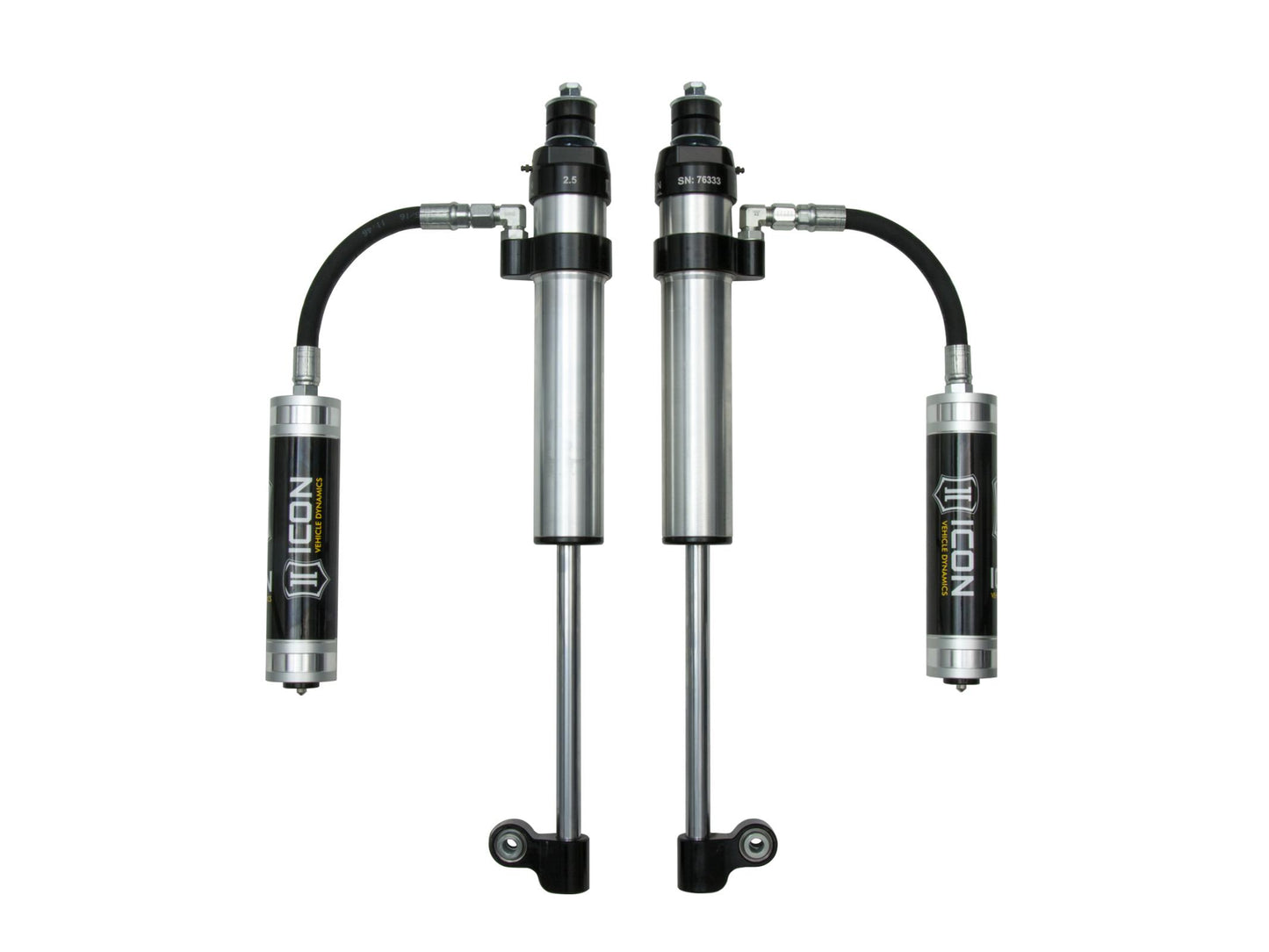 2005-2023 Toyota Tacoma Rear 2.5 Aluminum Series RXT Remote Reservoir Shocks Pair ICON Vehicle Dynamics