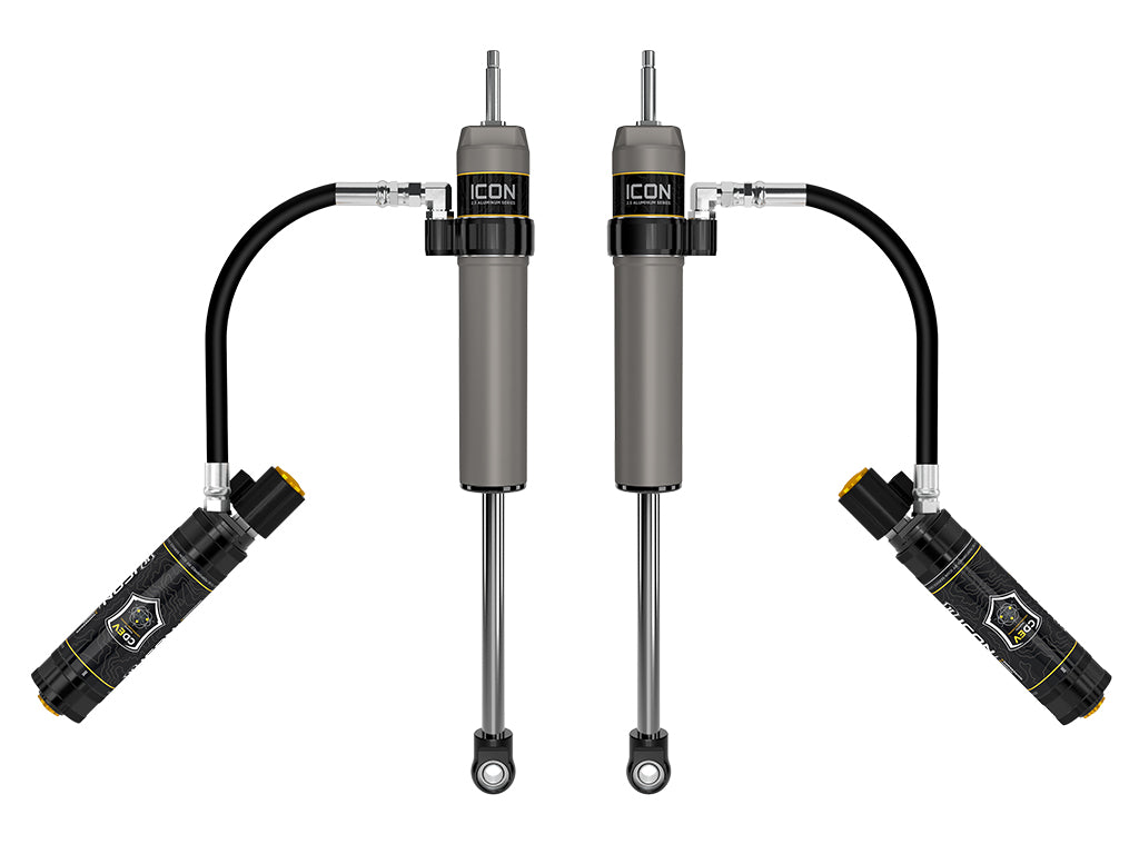 2022-2024 Toyota Tundra 3-3.5 Inch Lift Rear V.S. 2.5 Aluminum Series Shock Absorbers Remote Reservoir W/ CDEV Pair ICON Vehicle Dynamics-1
