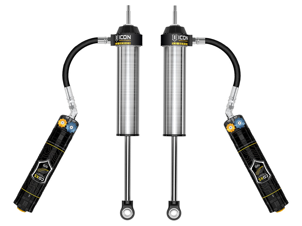 2022-2025 Toyota Tundra 0-1.5 Inch Lift 2023-2025 Sequoia 0-4 Inch Lift Rear V.S. 3.0 Series Shock Absorbers Remote Reservoir W CDXS Pair ICON Vehicle Dynamics