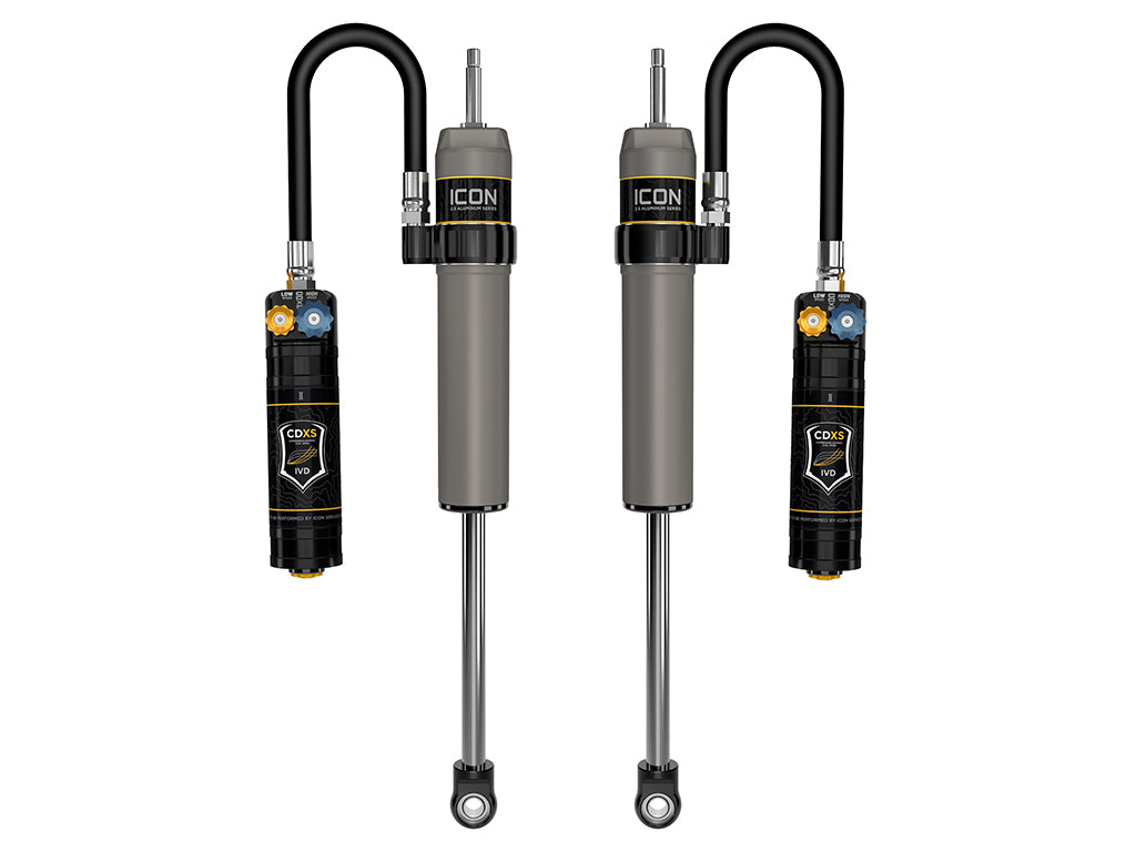 2024-2025 Toyota Land Cruiser 250 Series 2024-2025 Lexus GX550 0-3 Inch Lift Rear V.S. 2.5 Aluminum Series Shock Absorbers Remote Reservoir W CDXS Pair ICON Vehicle Dynamics-3