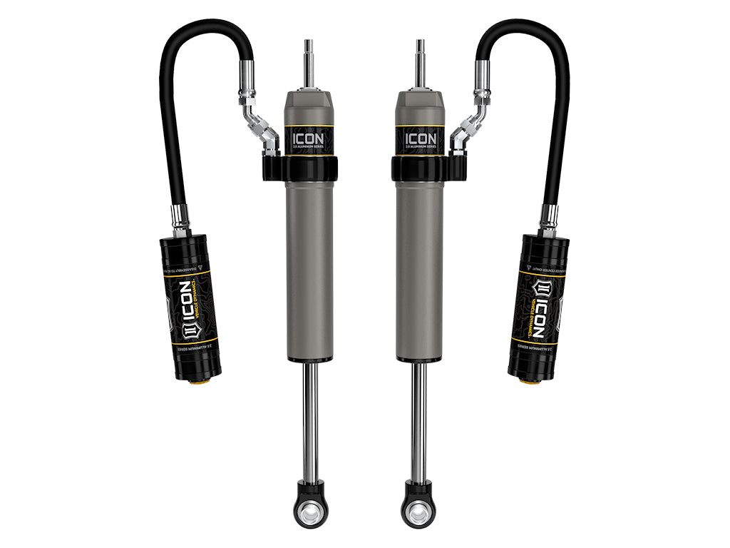 2025 Toyota 4Runner 0-3 Inch Lift Rear V.S. 2.5 Aluminum Series Shock Absorbers Remote Reservoir Pair ICON Vehicle Dynamics-2