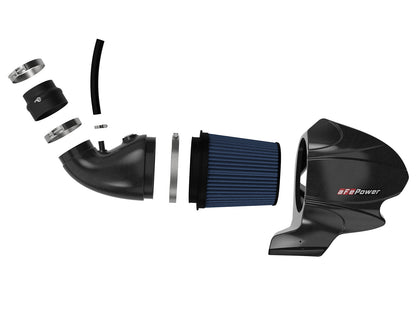 Black Series Carbon Fiber Cold Air Intake System w/ Pro 5R Filter Jeep Grand Cherokee (WK2) 12-21 V8-6.4L Hemi aFe Power-4