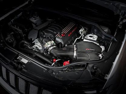 Black Series Carbon Fiber Cold Air Intake System w/ Pro 5R Filter Jeep Grand Cherokee (WK2) 12-21 V8-6.4L Hemi aFe Power-5