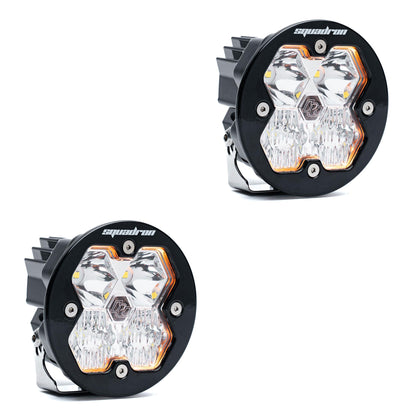 Squadron-R 2.0 Sport Black LED Auxiliary Light Pod Pair (No Harness) Universal Clear Baja Designs-1
