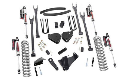 6 Inch Ford 4-Link Suspension Lift Kit w/Vertex Shocks 05-07 F-250/350 Diesel Rough Country-1
