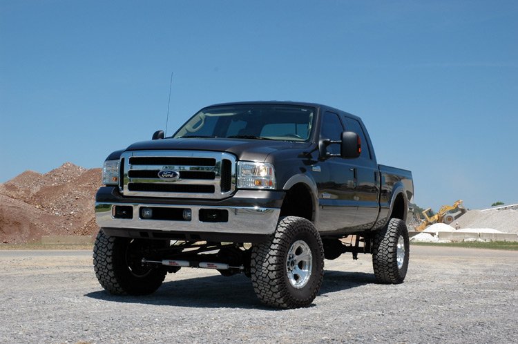 Rough Country 6 Inch Ford 4-Link Suspension Lift Kit w/Vertex Shocks 05-07 F-250/350 Diesel Rough Country