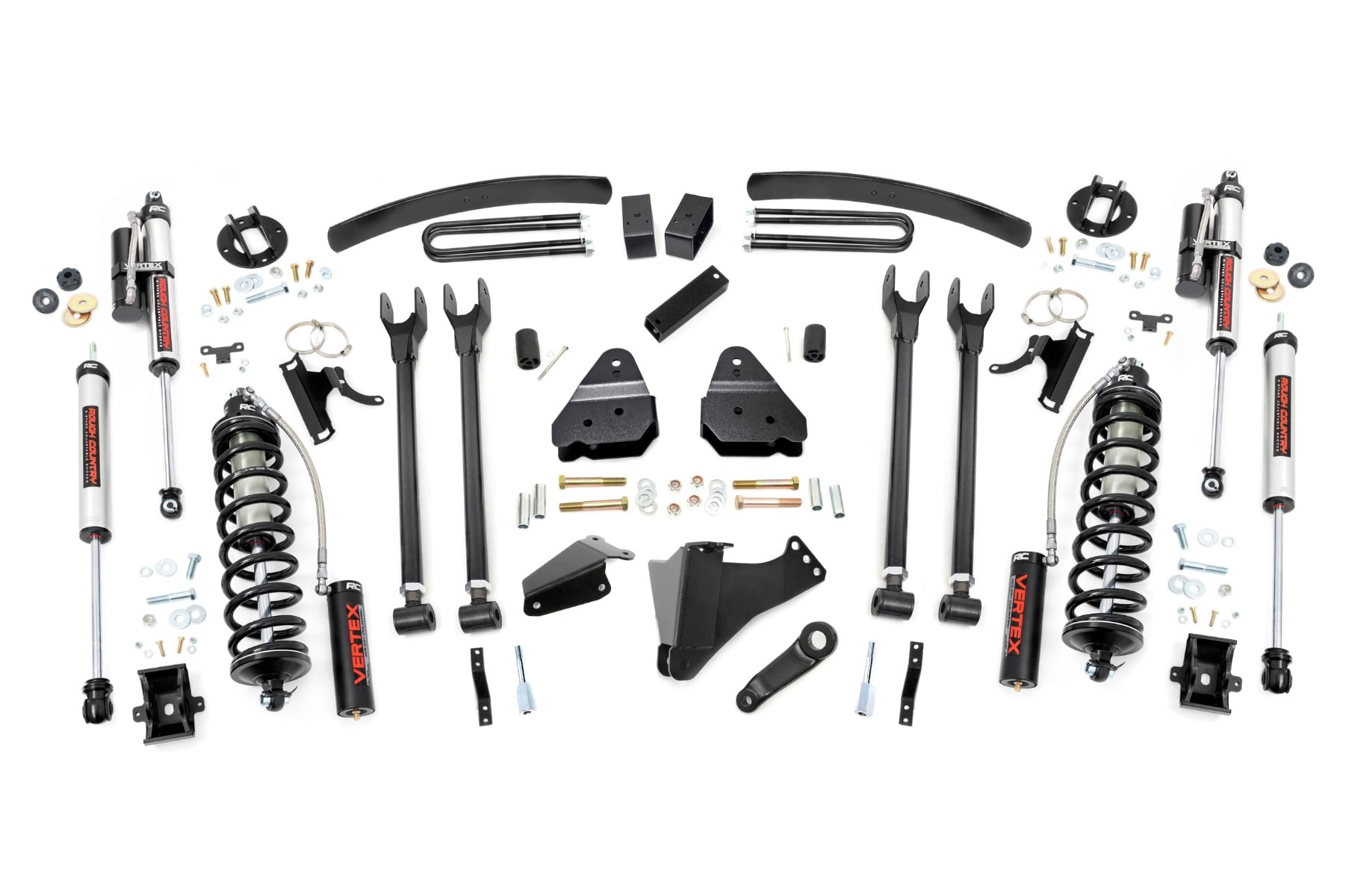 6 Inch Lift Kit Diesel 4 Link OVLDS C/O Vertex Ford F-250/F-350 Super Duty (05-07) Rough Country