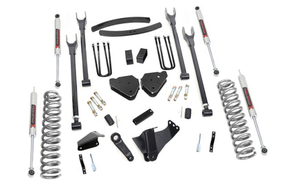 6 Inch Lift Kit Gas 4 Link M1 Add-A-Leaf Ford F-250/F-350 Super Duty (05-07) Rough Country