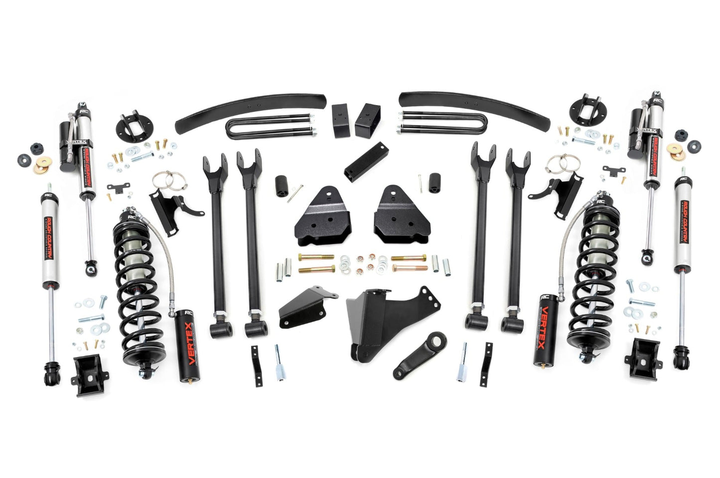 6 Inch Lift Kit Gas 4 Link OVLD C/O Vertex Ford F-250/F-350 Super Duty (05-07) Rough Country