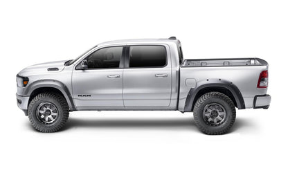 Black Forge Pocket/Rivet Textured Finish 4-Pc Fender Flare Set For 94-01 Dodge Ram 1500, 94-02 Dodge Ram 2500/3500 Excludes Dually Bushwacker-3