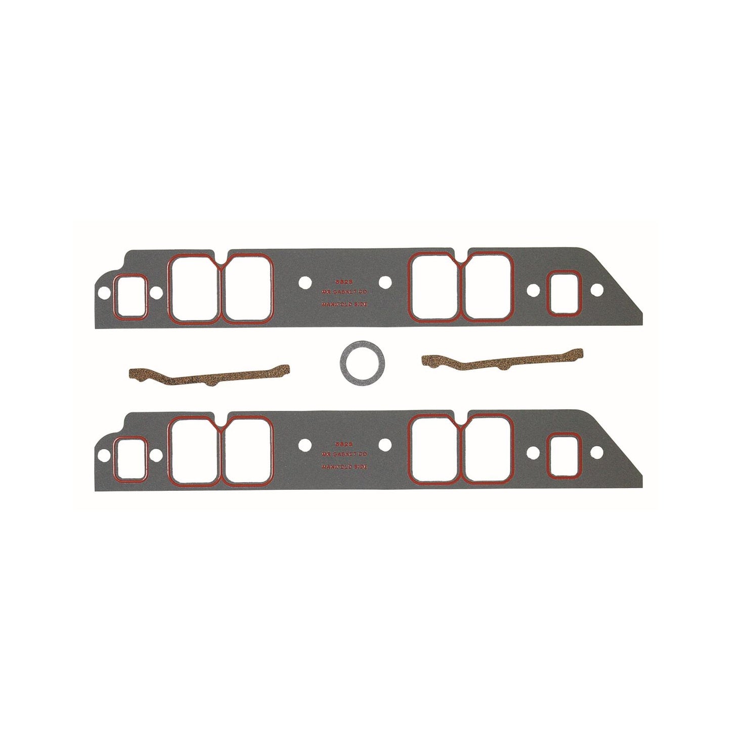 Ultra-Seal Intake Manifold Gaskets Fits 1965-1990 Chevrolet 396-454 Mark IV Big Block with Rectangle Port Heads Mr Gasket