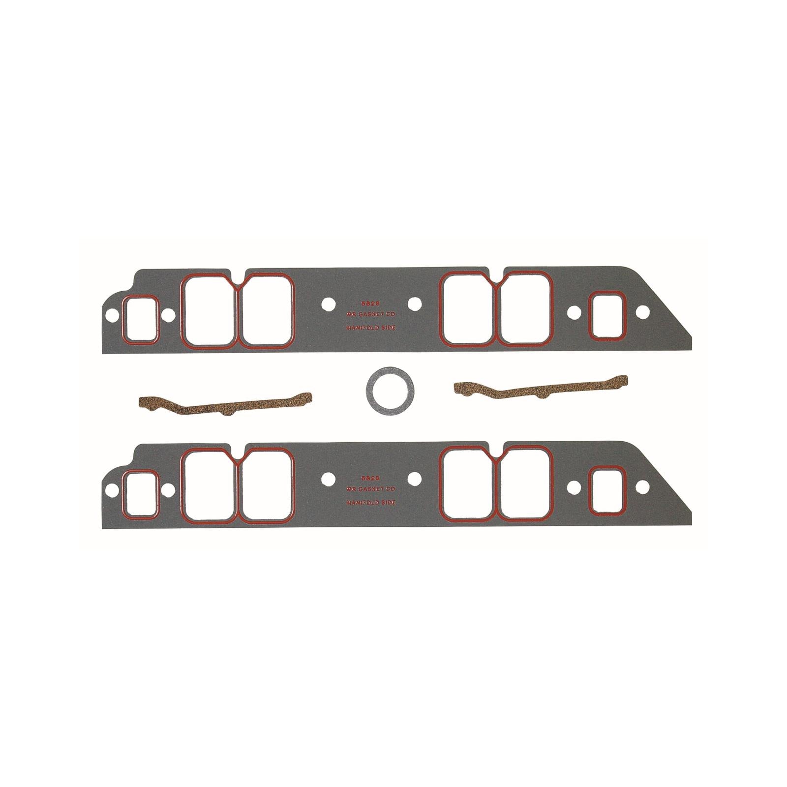 Ultra-Seal Intake Manifold Gaskets Fits 1965-1990 Chevrolet 396-454 Mark IV Big Block with Rectangle Port Heads Mr Gasket